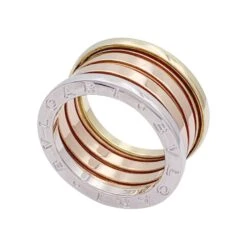 Miller Bague Bandeau BULGARI "B.Zero1" En Trois Ors, Grand Modèle -Castafiore Boutique bague bulgari bzero1 trois ors 394739