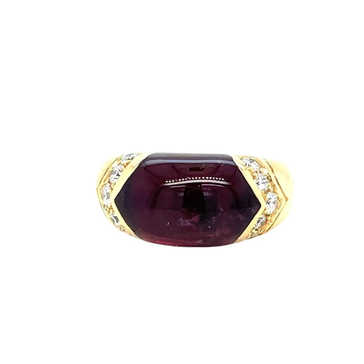 Bague BULGARI En Or Jaune Et Tourmaline Rose 3 Bague BULGARI En Or Jaune Et Tourmaline Rose – Image 3