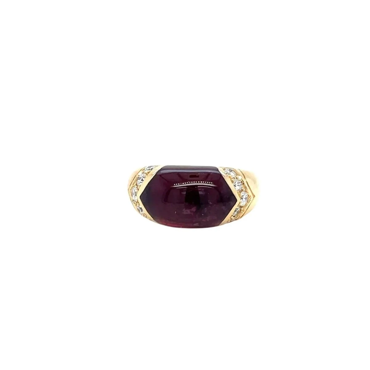 Bague BULGARI En Or Jaune Et Tourmaline Rose 7 Bague BULGARI En Or Jaune Et Tourmaline Rose – Image 7