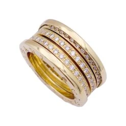 Miller Bague BULGARI En Or Jaune Et Diamants -Castafiore Boutique bague bulgari en or jaune et diamants 363475