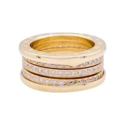 Miller Bague BULGARI En Or Jaune Et Diamants -Castafiore Boutique bague bulgari en or jaune et diamants 531053