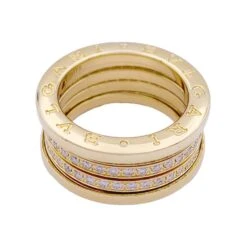 Miller Bague BULGARI En Or Jaune Et Diamants -Castafiore Boutique bague bulgari en or jaune et diamants 624548