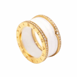 Bague BVLGARI "B.Zero1" En Or Rose, Céramique Et Diamants 8 Bague BVLGARI "B.Zero1" En Or Rose, Céramique Et Diamants -Castafiore Boutique bague bvlgari bzero1 en or rose ceramique et diamants 941757
