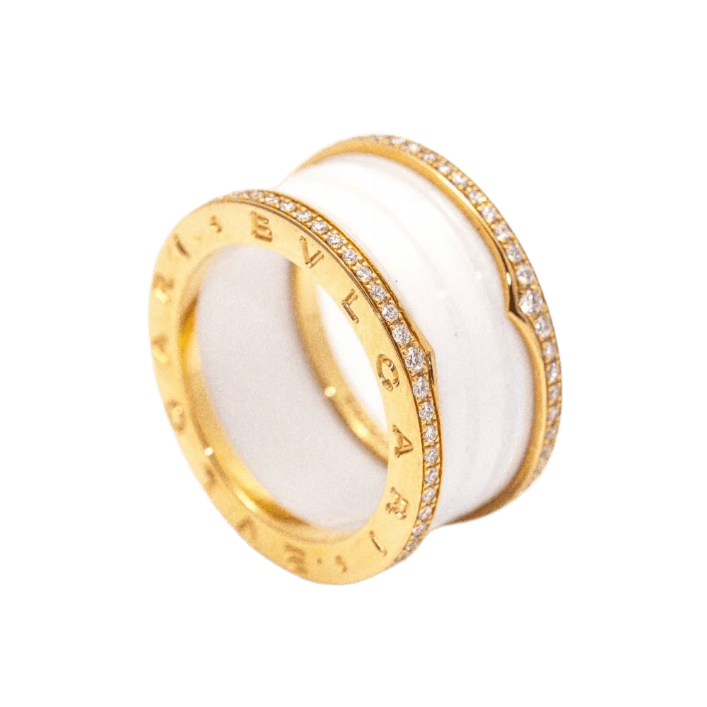 Bague BVLGARI "B.Zero1" En Or Rose, Céramique Et Diamants 3 Bague BVLGARI "B.Zero1" En Or Rose, Céramique Et Diamants – Image 3