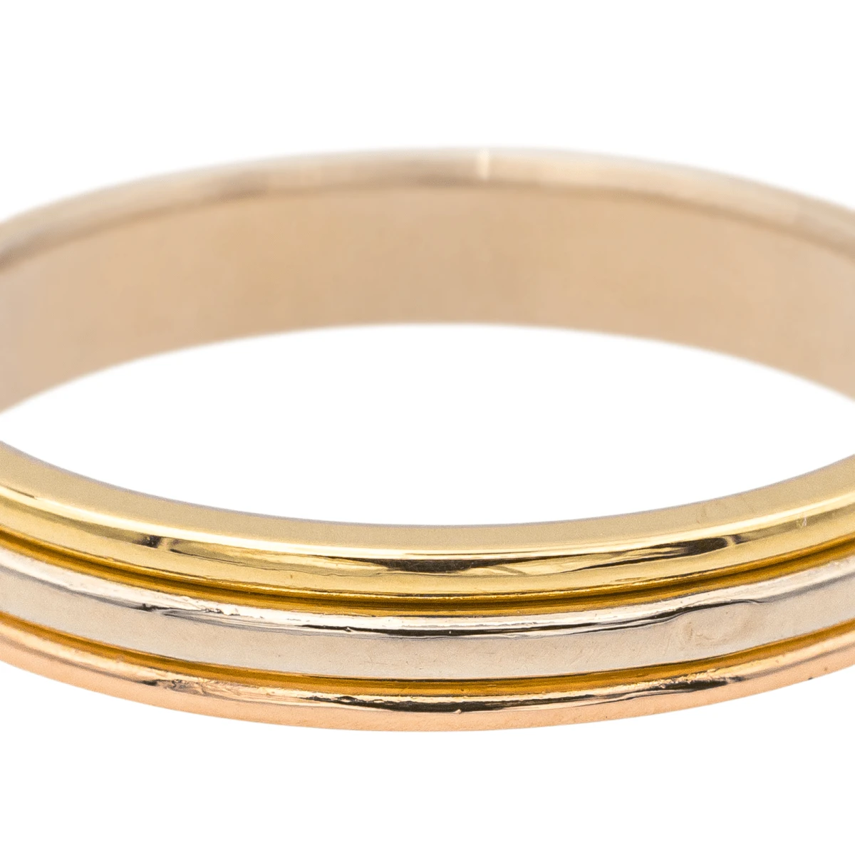 Bague CARTIER Alliance En Or Jaune, Rose Et Blanc 6 Bague CARTIER Alliance En Or Jaune, Rose Et Blanc – Image 6