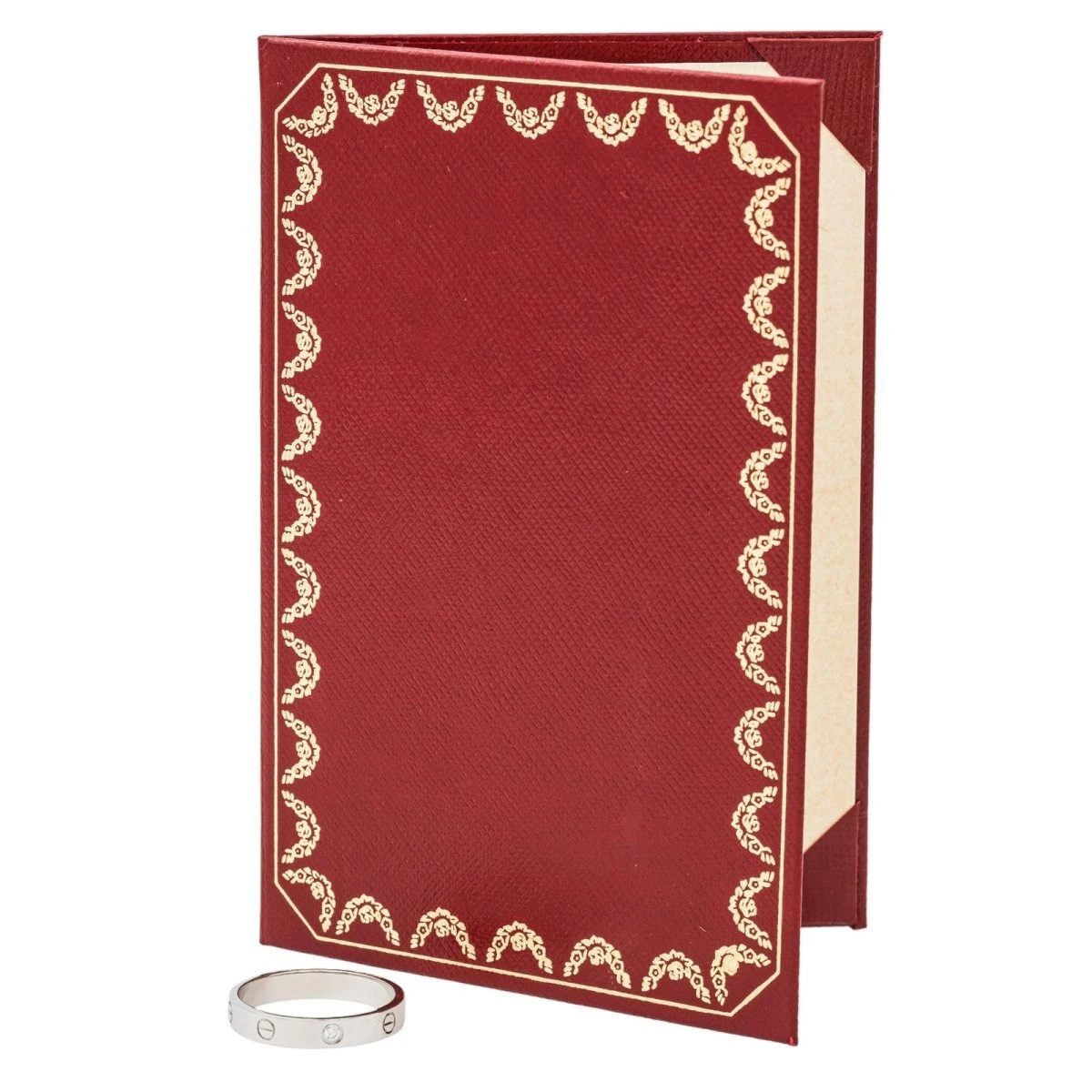 Bague Cartier Alliance Love Or BlancDiamant 4 Bague Cartier Alliance Love Or BlancDiamant – Image 4