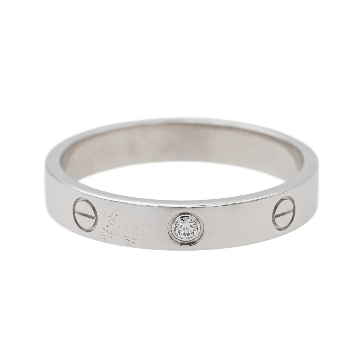 Bague Cartier Alliance Love Or BlancDiamant 1 Bague Cartier Alliance Love Or BlancDiamant