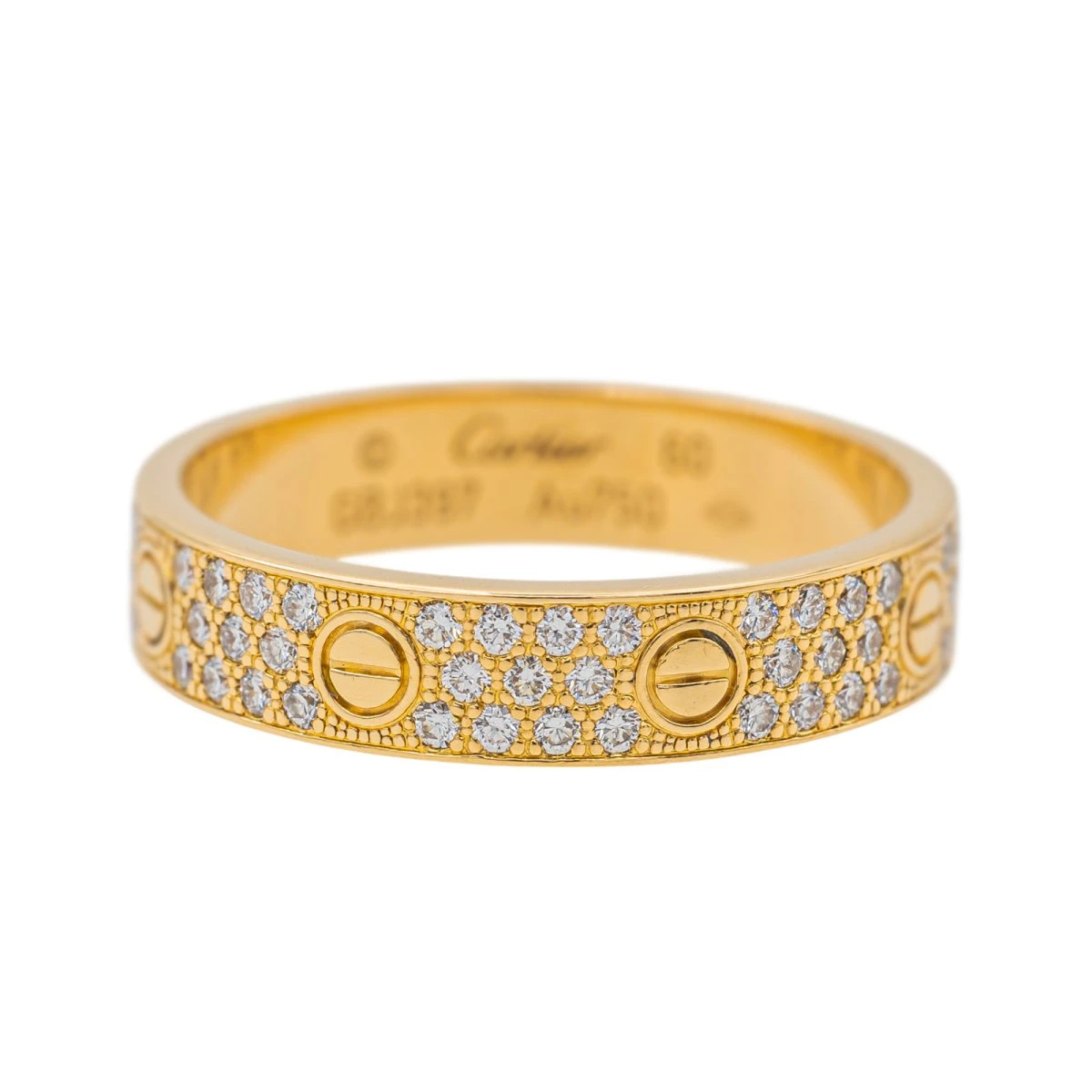 Bague Alliance CARTIER "Love" En Or Jaune Et Diamants 1 Bague Alliance CARTIER "Love" En Or Jaune Et Diamants