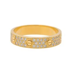 Bague Alliance CARTIER "Love" En Or Jaune Et Diamants 13 Bague Alliance CARTIER "Love" En Or Jaune Et Diamants -Castafiore Boutique bague cartier alliance love or jaune diamant 708151