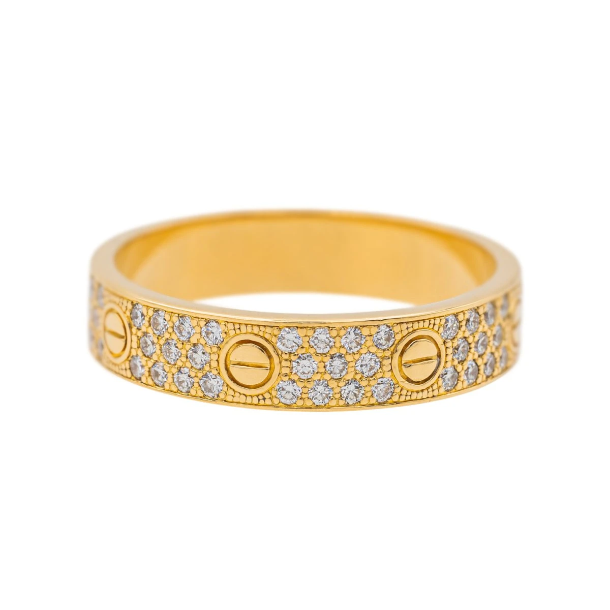 Bague Alliance CARTIER "Love" En Or Jaune Et Diamants 6 Bague Alliance CARTIER "Love" En Or Jaune Et Diamants – Image 6