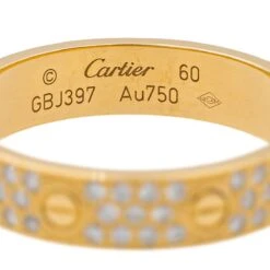Bague Alliance CARTIER "Love" En Or Jaune Et Diamants 11 Bague Alliance CARTIER "Love" En Or Jaune Et Diamants -Castafiore Boutique bague cartier alliance love or jaune diamant 935969