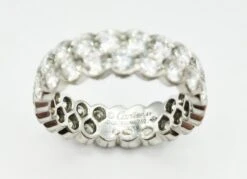 Bague CARTIER "Broderie" En Or Blanc Et Diamants -Castafiore Boutique bague cartier broderie en or blanc et diamants 166104