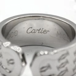 Bague CARTIER Double C En Or Blanc -Castafiore Boutique bague cartier double c en or blanc 427426