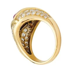 Miller Bague Cartier En Or Jaune, Diamants Et Rubis -Castafiore Boutique bague cartier en or jaune diamants et rubis 776825
