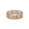 Bague CARTIER "Love" En Or Rose Et Diamants -Castafiore Boutique bague cartier love en or rose avec trois diamants 610562