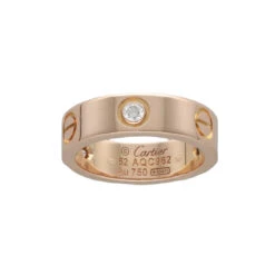 Bague CARTIER "Love" En Or Rose Et Diamants