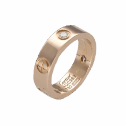 Bague CARTIER "Love" En Or Rose Et Diamants -Castafiore Boutique bague cartier love en or rose et diamants 257573