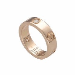 Bague CARTIER "Love" En Or Rose Et Diamants -Castafiore Boutique bague cartier love en or rose et diamants 860024