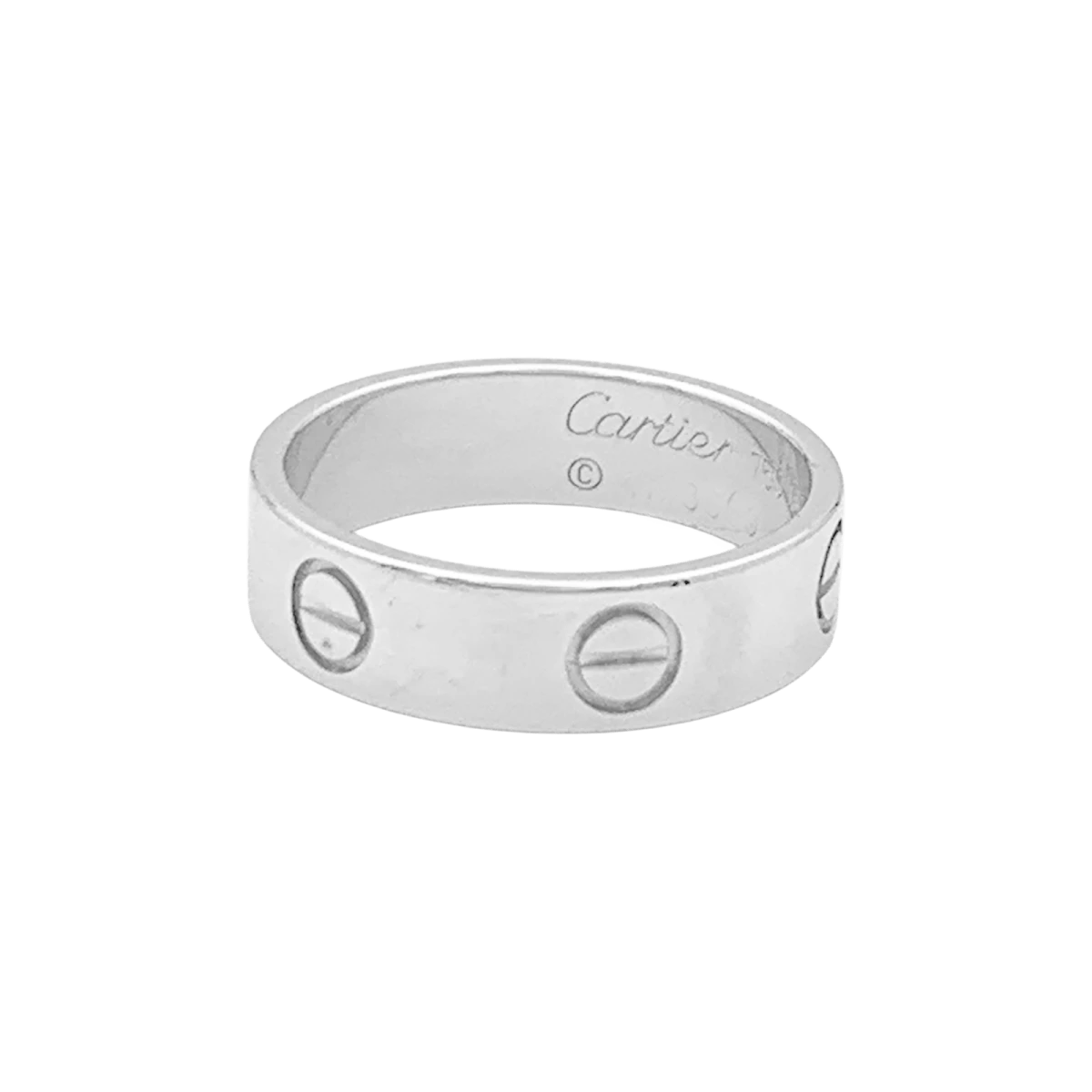 Miller Bague Bandeau CARTIER "Love" En Or Blanc Et Diamant 3 Miller Bague Bandeau CARTIER "Love" En Or Blanc Et Diamant – Image 3