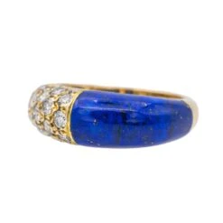 Bague Jonc CARTIER "Mimi" En Or Jaune, Lapis Lazuli Et Diamants -Castafiore Boutique bague cartier mimi en or jaune lapis lazuli et dliamants 478573