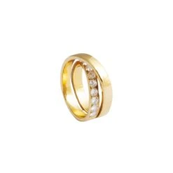 Bague CARTIER "Paris" En Or Jaune Et Diamants