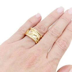 Miller Bague CARTIER, "Pharaon Panthère", Deux Ors. -Castafiore Boutique bague cartier pharaon panthere deux ors 348245