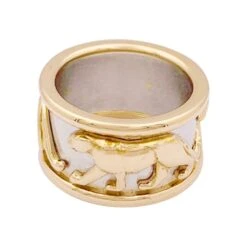 Miller Bague CARTIER, "Pharaon Panthère", Deux Ors. -Castafiore Boutique bague cartier pharaon panthere deux ors 613432
