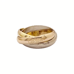 Miller Bague CARTIER "Trinity Classique" En Or Blanc, Or Jaune Et Or Rose