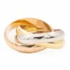 Bague CARTIER "Trinity" En Or Jaune, Or Blanc Et Or Rose -Castafiore Boutique bague cartier trinity en or jaune or blanc et or rose 371817