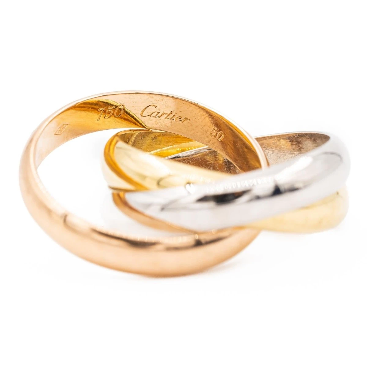 Bague CARTIER "Trinity" En Or Jaune, Or Blanc Et Or Rose 3 Bague CARTIER "Trinity" En Or Jaune, Or Blanc Et Or Rose – Image 3