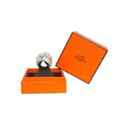 Bague HERMÈS "Chaine D'Ancre Enchainée" En Argent. -Castafiore Boutique bague chaine dancre hermes 611867