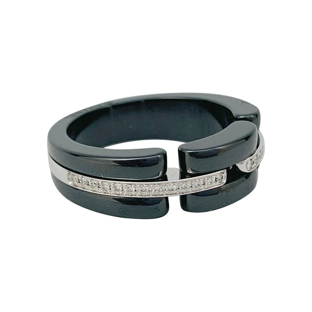 Miller Bague CHANEL "Ultra" En Céramique, Or Blanc Et Diamants. 3 Miller Bague CHANEL "Ultra" En Céramique, Or Blanc Et Diamants. – Image 3