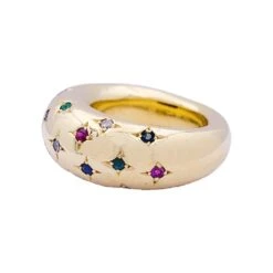 Miller Bague Chaumet, "Anneau", Or Jaune, Gemmes De Couleur. 8 Miller Bague Chaumet, "Anneau", Or Jaune, Gemmes De Couleur. -Castafiore Boutique bague chaumet anneau or jaune gemmes de couleur 268822