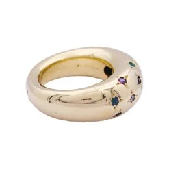 Miller Bague Chaumet, "Anneau", Or Jaune, Gemmes De Couleur. 7 Miller Bague Chaumet, "Anneau", Or Jaune, Gemmes De Couleur. -Castafiore Boutique bague chaumet anneau or jaune gemmes de couleur 576512
