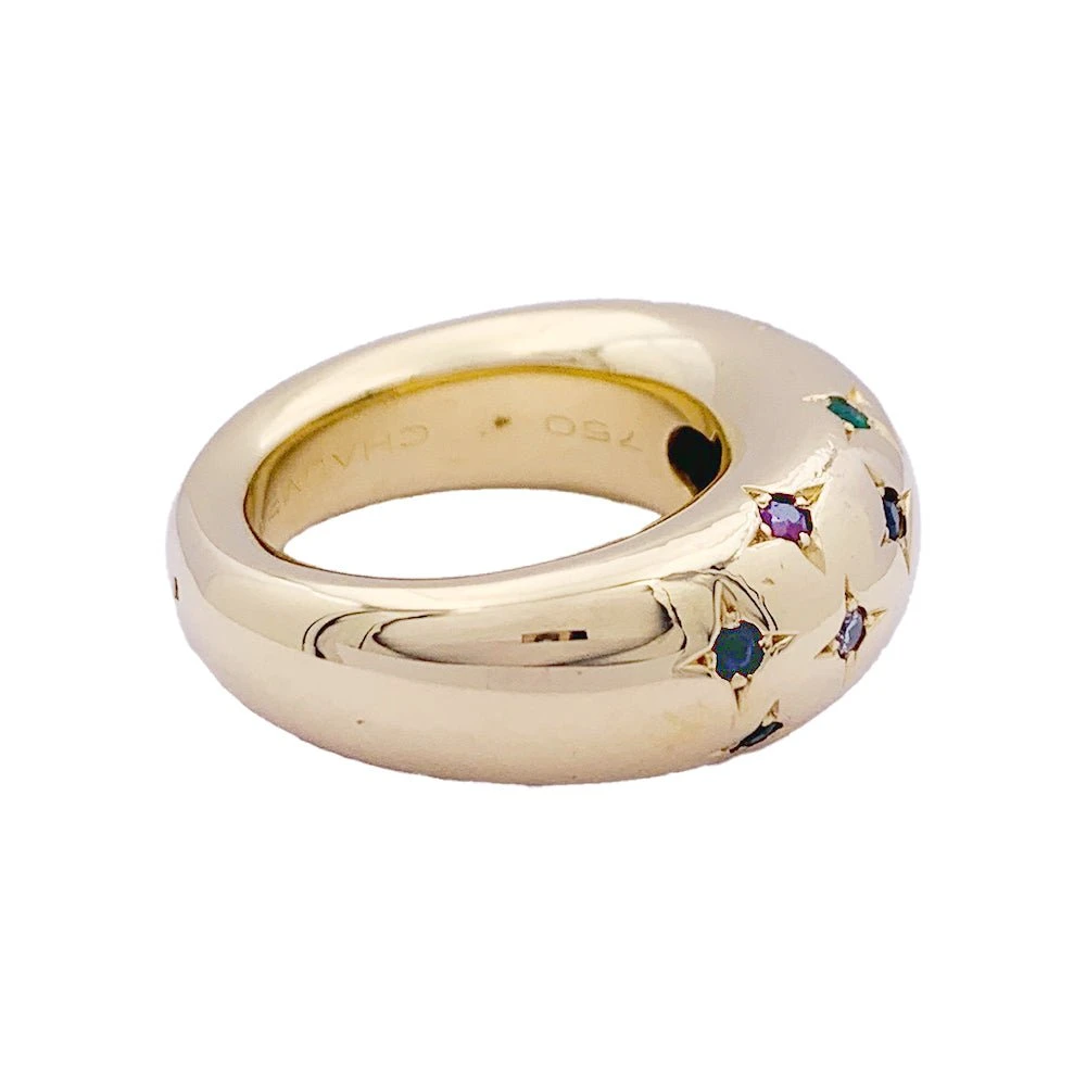 Miller Bague Chaumet, "Anneau", Or Jaune, Gemmes De Couleur. 2 Miller Bague Chaumet, "Anneau", Or Jaune, Gemmes De Couleur. – Image 2
