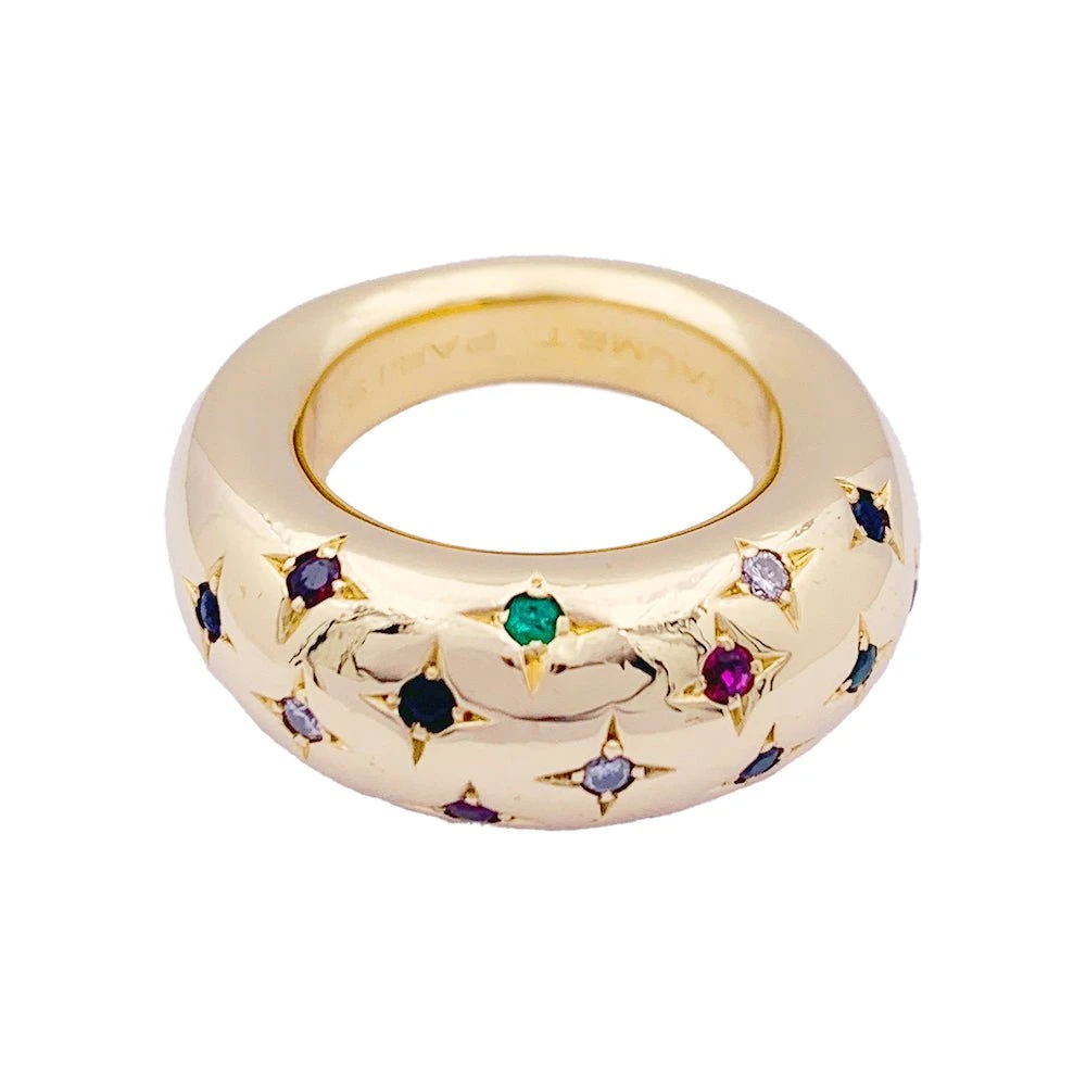 Miller Bague Chaumet, "Anneau", Or Jaune, Gemmes De Couleur. 4 Miller Bague Chaumet, "Anneau", Or Jaune, Gemmes De Couleur. – Image 4