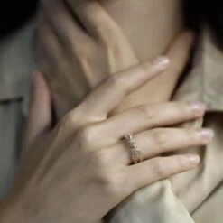 Bague Jarretière CHAUMET En Or Et Diamants -Castafiore Boutique bague chaumet collection liens seduction vers 2016 en or rose 18 cts et diamants taille 53 348883