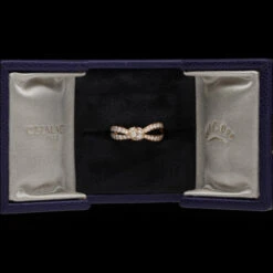 Bague Jarretière CHAUMET En Or Et Diamants -Castafiore Boutique bague chaumet collection liens seduction vers 2016 en or rose 18 cts et diamants taille 53 579145