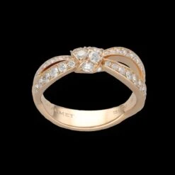 Bague Jarretière CHAUMET En Or Et Diamants -Castafiore Boutique bague chaumet collection liens seduction vers 2016 en or rose 18 cts et diamants taille 53 883196