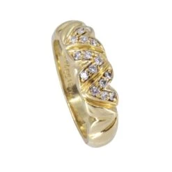 Bague CHAUMET En Or Jaune Et Diamants -Castafiore Boutique bague chaumet en or jaune et diamants 452462