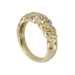 Bague CHAUMET En Or Jaune Et Diamants -Castafiore Boutique bague chaumet en or jaune et diamants 642264