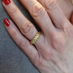 Bague CHAUMET En Or Jaune Et Diamants -Castafiore Boutique bague chaumet en or jaune et diamants 897597