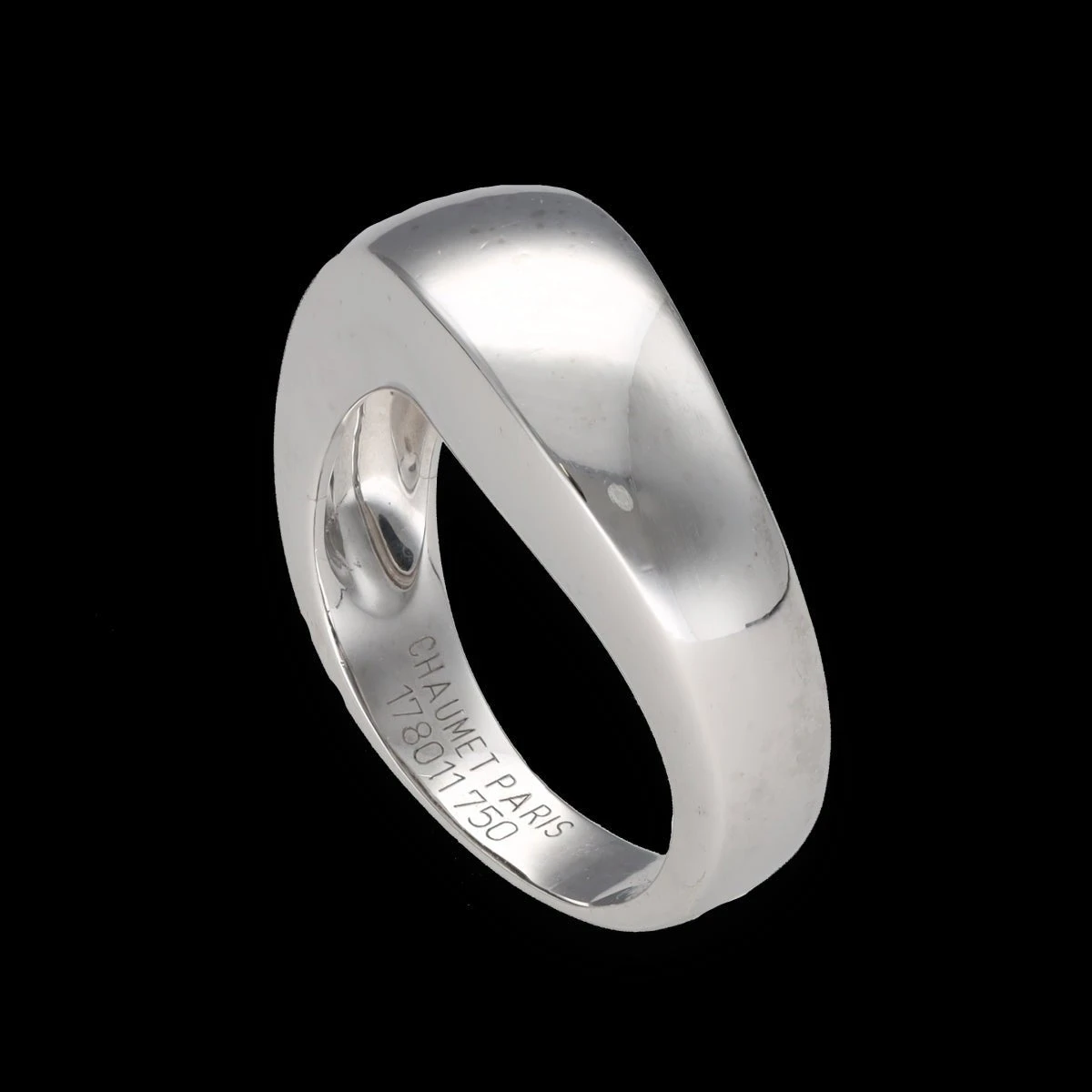 Bague Jonc CHAUMET En Or Gris 5 Bague Jonc CHAUMET En Or Gris – Image 5