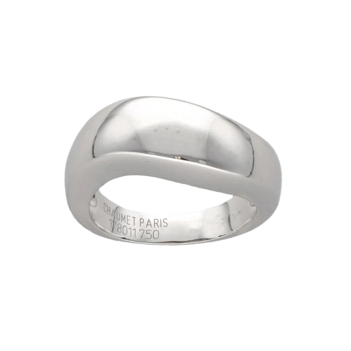 Bague Jonc CHAUMET En Or Gris 1 Bague Jonc CHAUMET En Or Gris