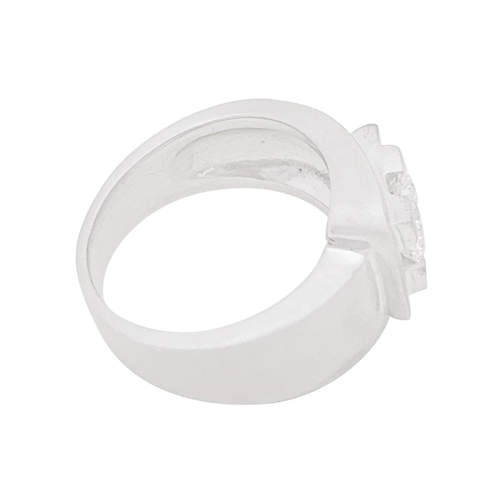 Miller Bague Chevalière En Or Blanc Et Diamant 6 Miller Bague Chevalière En Or Blanc Et Diamant – Image 6