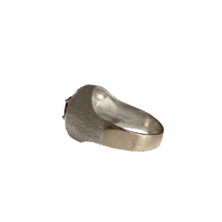 Bague Chevalière En Or Gris, Rubis Et Diamant 7 Bague Chevalière En Or Gris, Rubis Et Diamant -Castafiore Boutique bague chevaliere en or gris rubis et diamant 881218