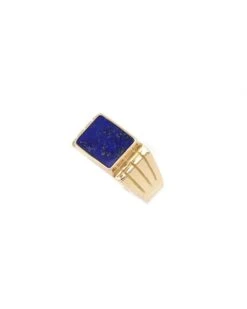 Bague Chevalière En Or Jaune Et Lapis-lazuli 6 Bague Chevalière En Or Jaune Et Lapis-lazuli -Castafiore Boutique bague chevaliere en or jaune et lapis lazuli 951900