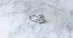 Bague Cible Art Deco Diamants Sur Or Et Platine -Castafiore Boutique bague cible art deco diamants sur or et platine 838228