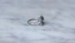 Bague Cible Art Deco Saphirs Et Diamants -Castafiore Boutique bague cible art deco saphirs et diamants 571727