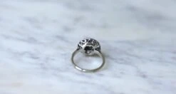 Bague Cible Ronde Art Déco Diamants 16 Bague Cible Ronde Art Déco Diamants -Castafiore Boutique bague cible ronde art deco diamants 615512